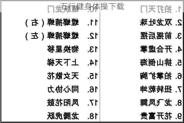 五行健身体操下载