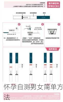 怀孕自测男女简单方法