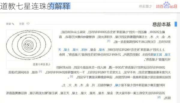 道教七星连珠的解释