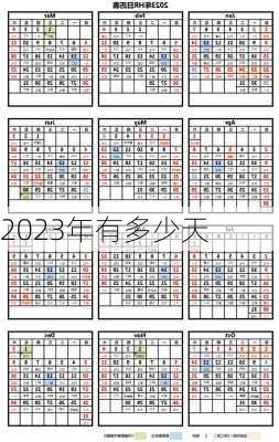 2023年有多少天